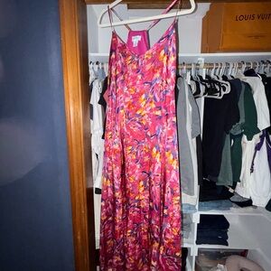 Nicole Miller Vibrant Floral Maxi Dress